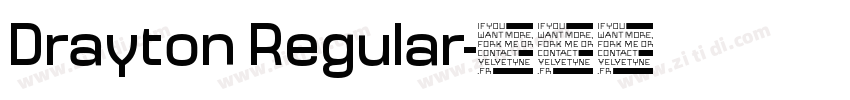 Drayton Regular字体转换